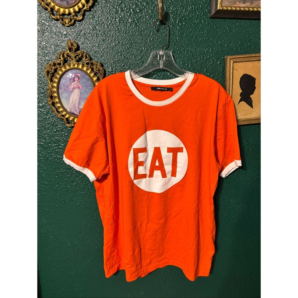Rome Pays Off ROBERT INDIANA "EAT" T-SHIRT Sz Large